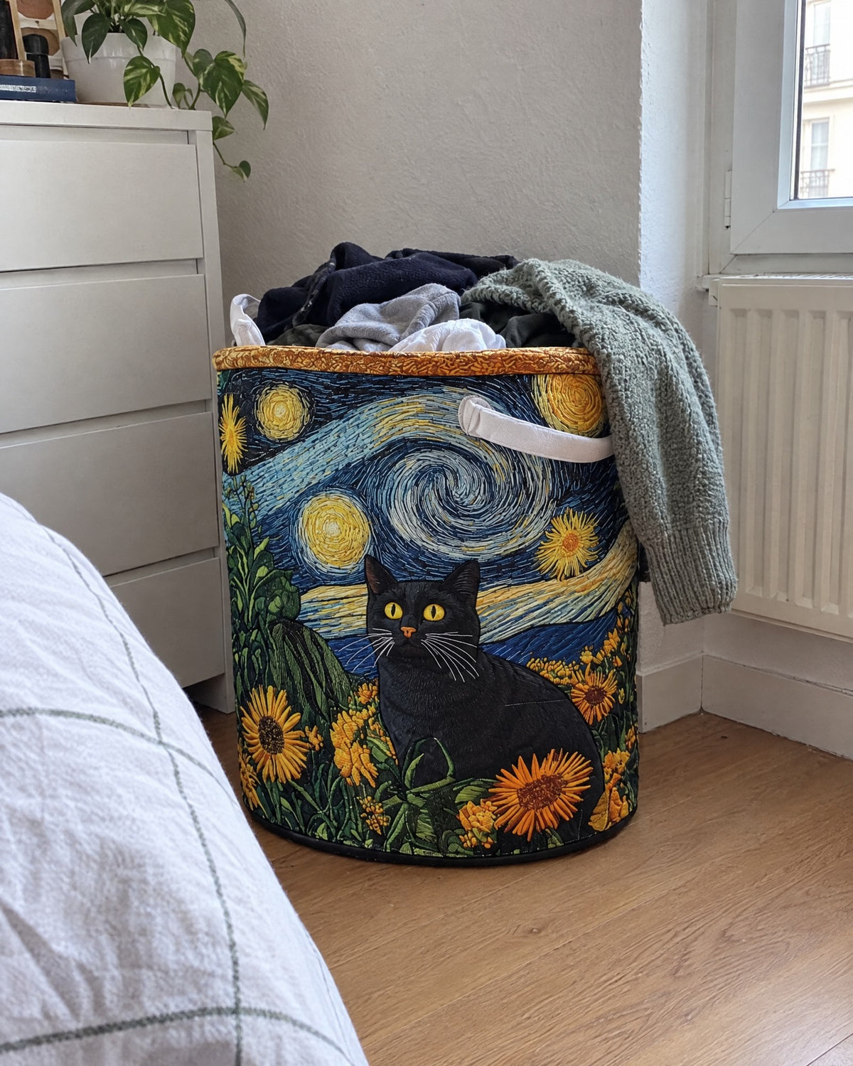 Panier à linge - Chat malicieux