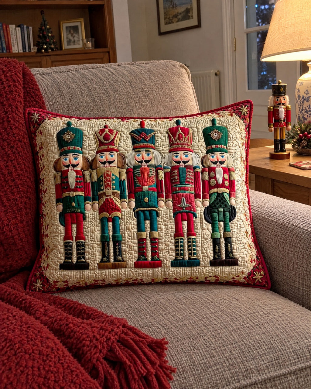 Housse de coussin - Défilé de casse-noisettes