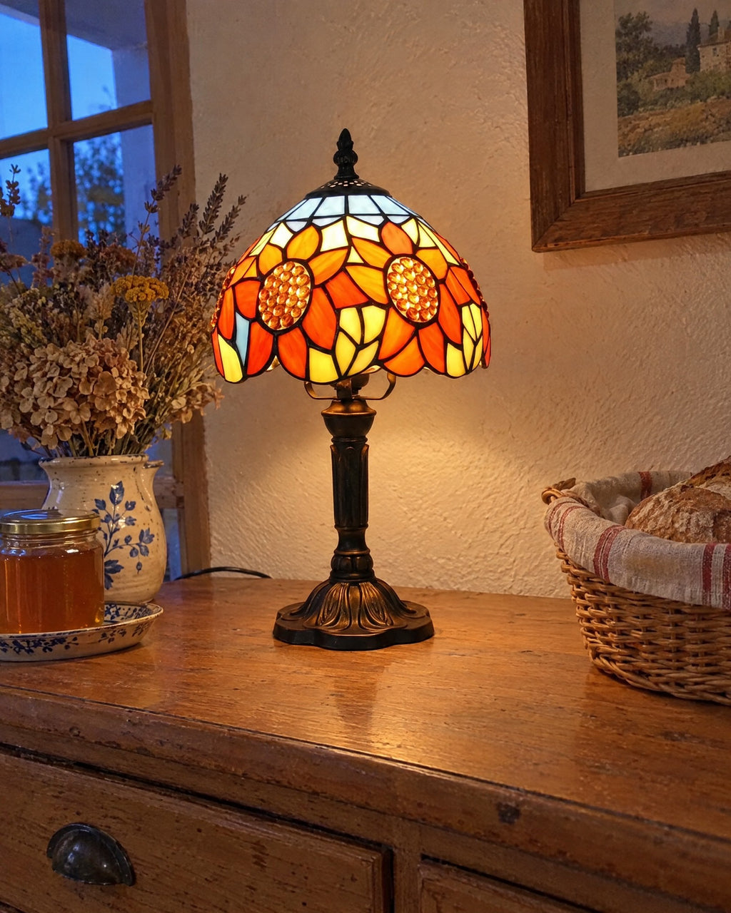 Lampe de table - Tournesols