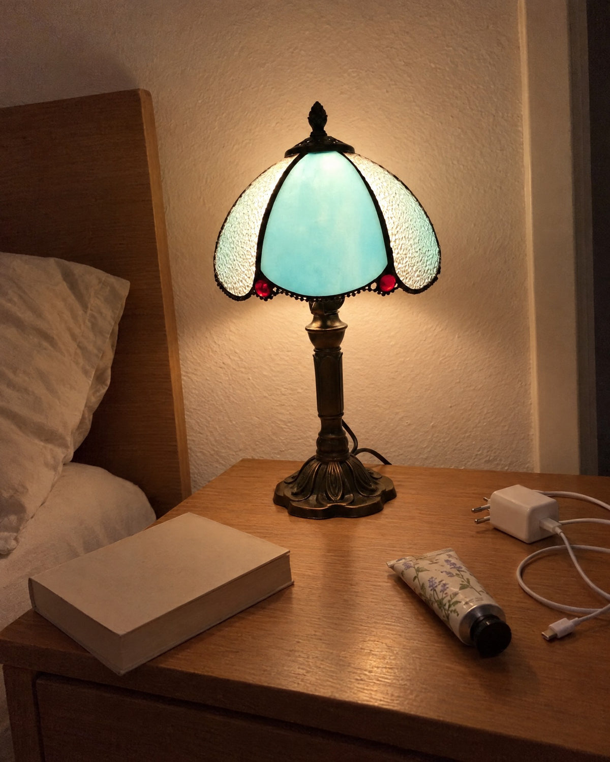 Lampe de table - Papillon bleu