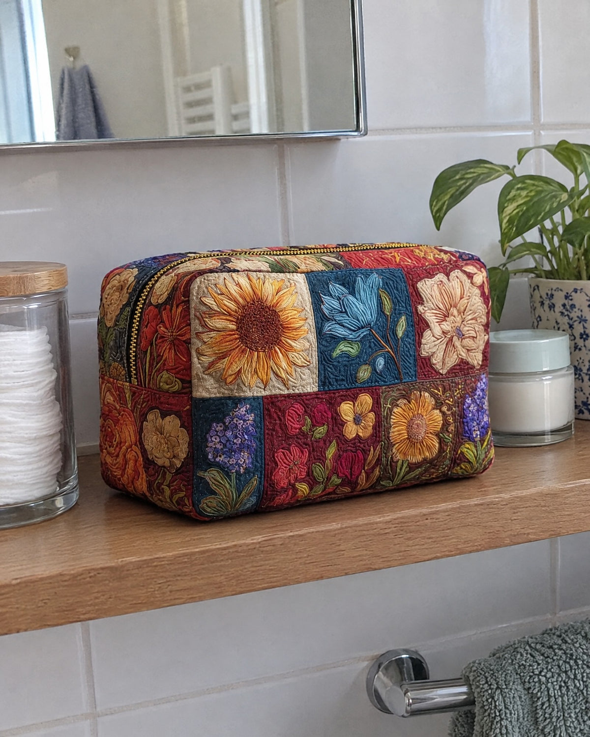 Trousse de maquillage - Motif floral