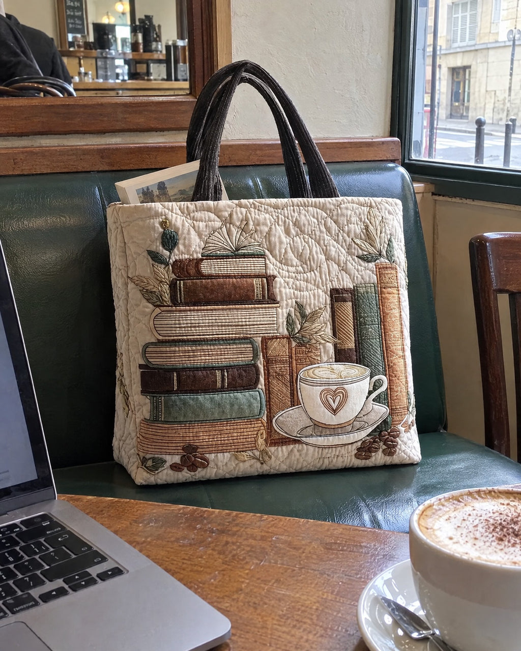 Sac artisanal - Café parmi les livres
