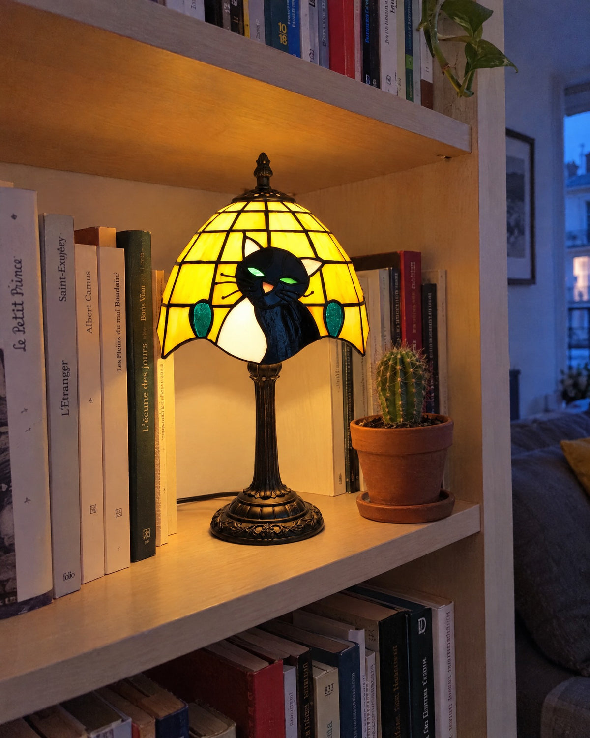Lampe de table - Yeux verts