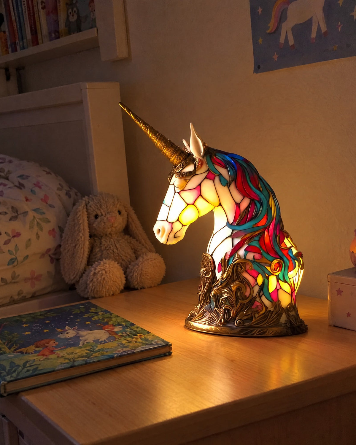 Lampe licorne – Lune