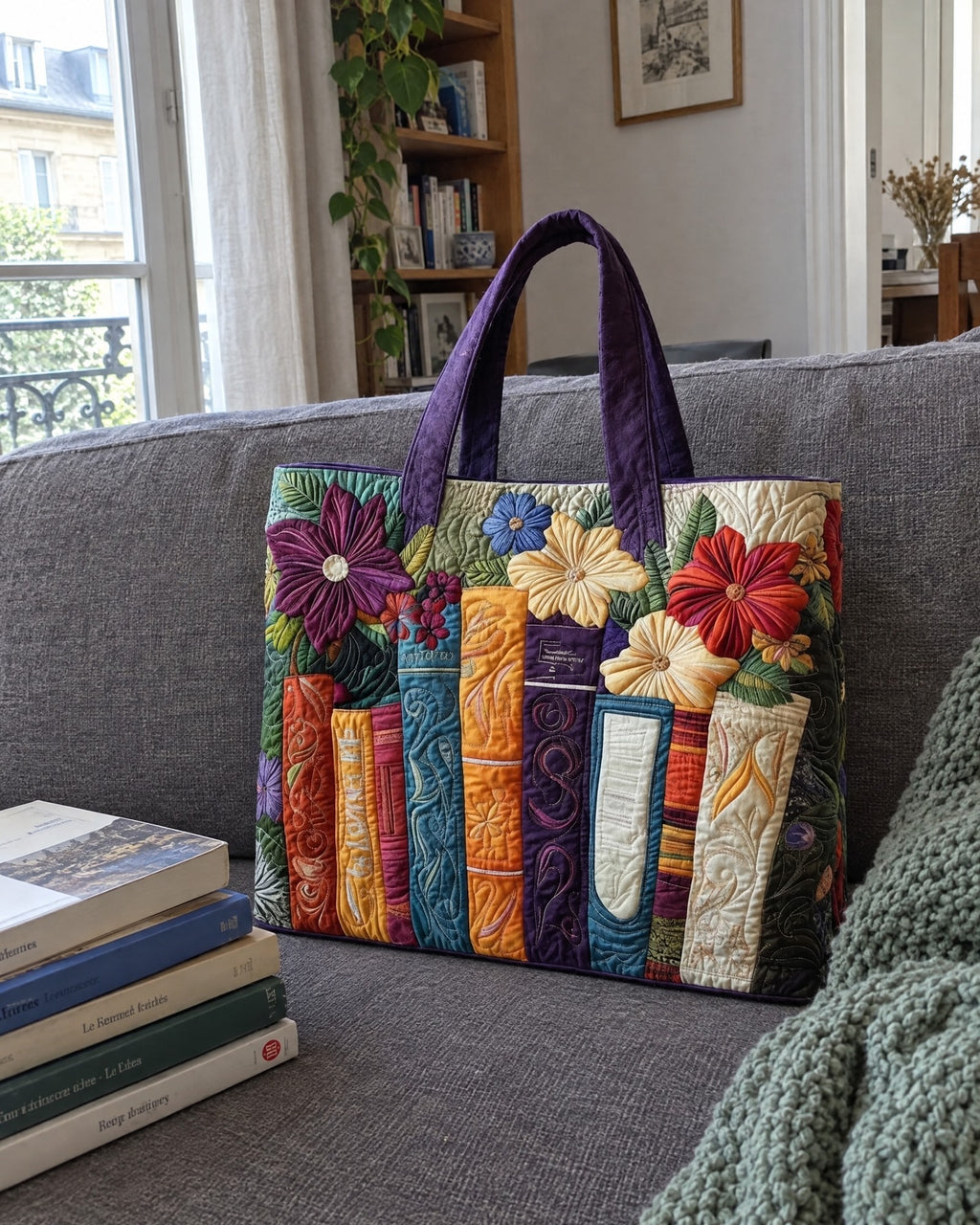 Sac artisanal - Passionnée de livres