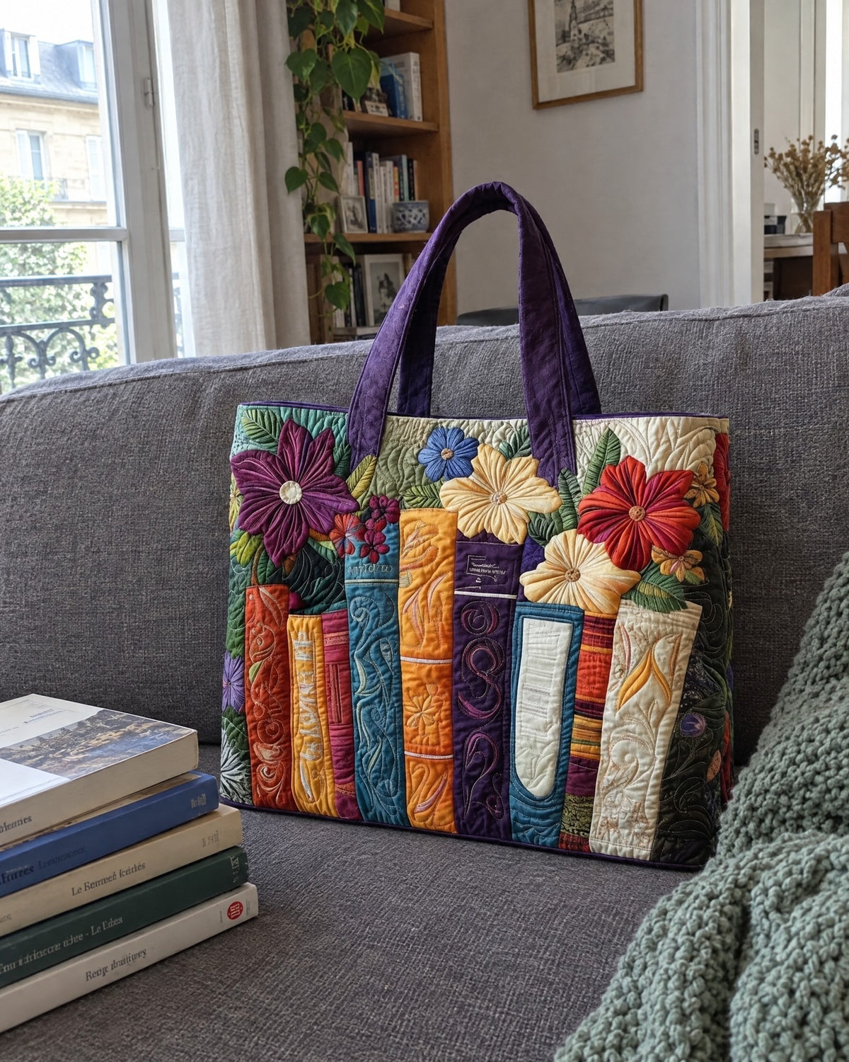 Sac artisanal - Passionnée de livres
