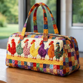 Sac de voyage - Poules patchwork