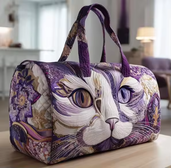 Sac de voyage - Petite chatte violette