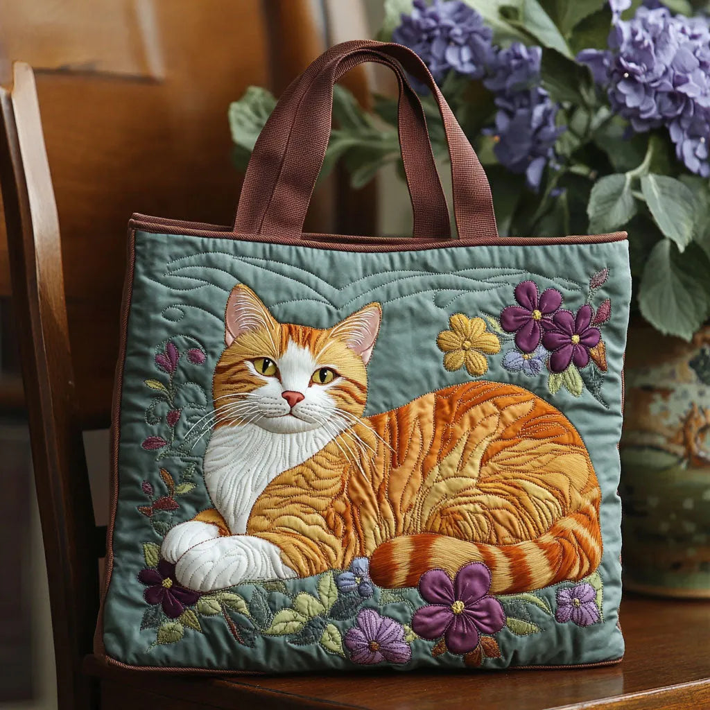 Sac artisanal - Chat orange