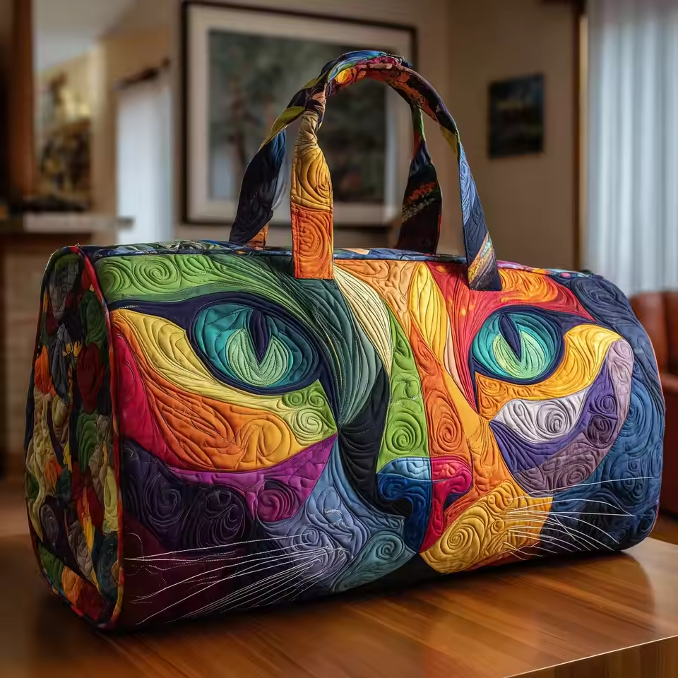 Sac de voyage - Chats arc-en-ciel