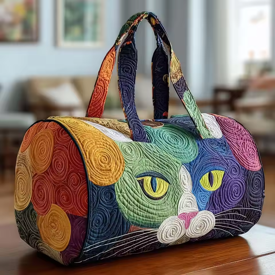 Sac de voyage - Chat multicolore