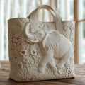 Sac artisanal - Éléphant blanc