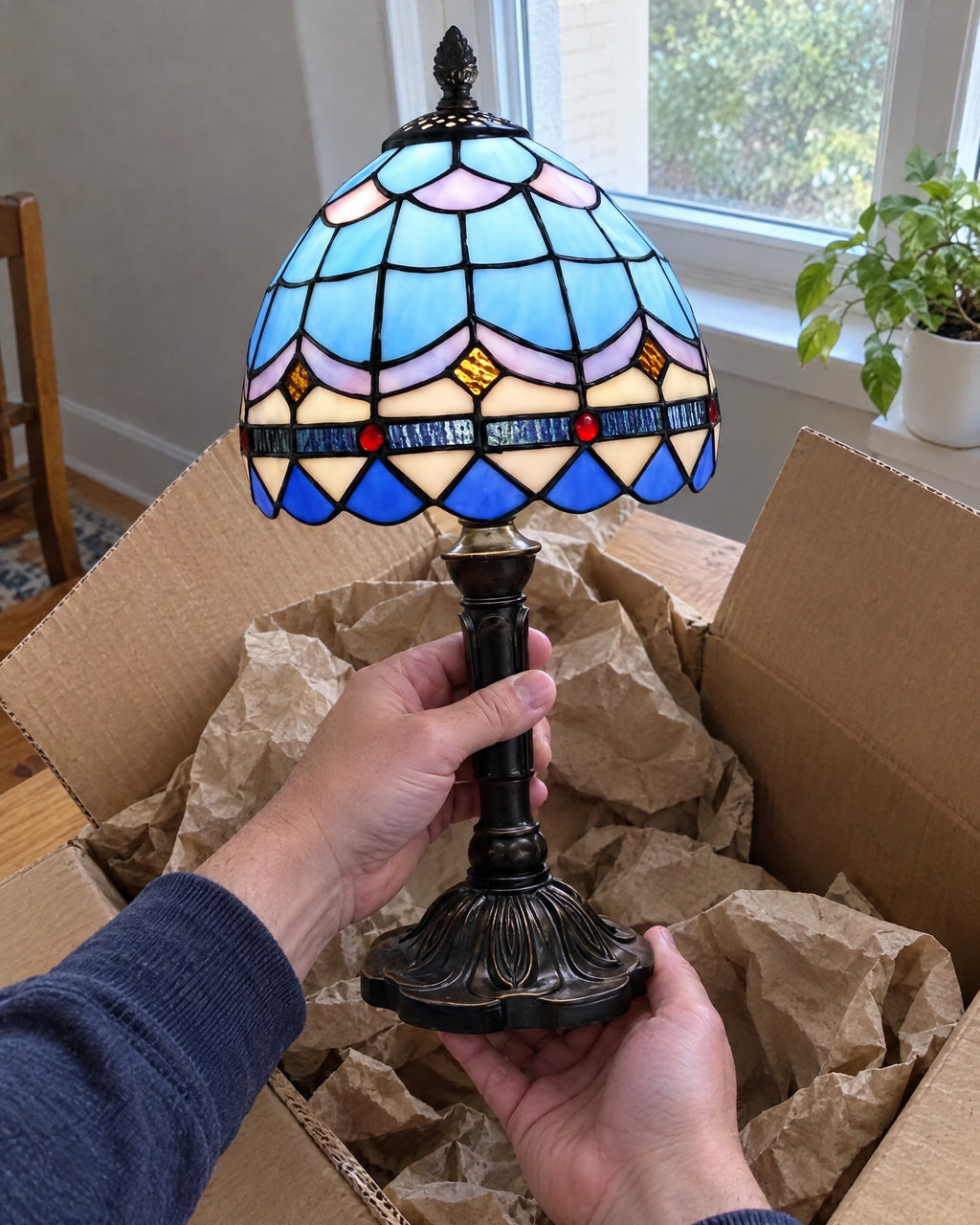 Lampe de table - Nuit glacée
