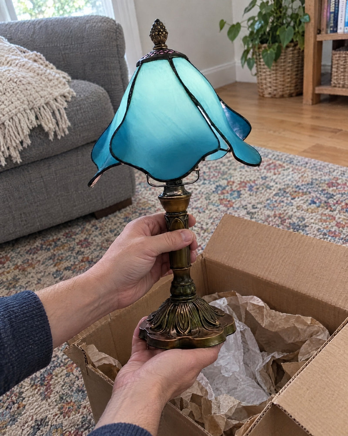 Lampe de table - Fée bleue