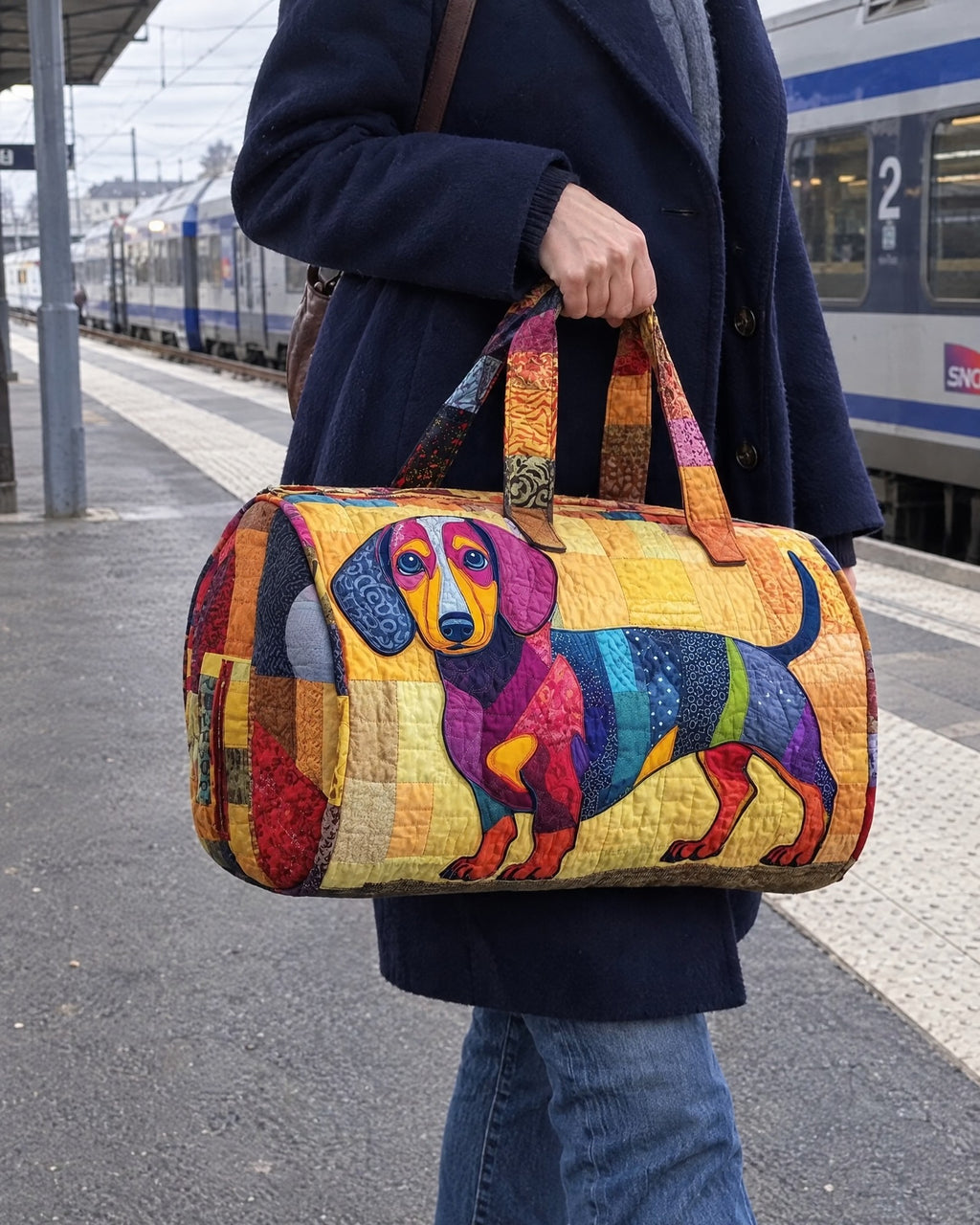 Sac de voyage - Teckel multicolore