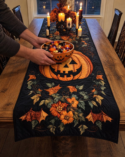 Chemin de table - Joie d’Halloween