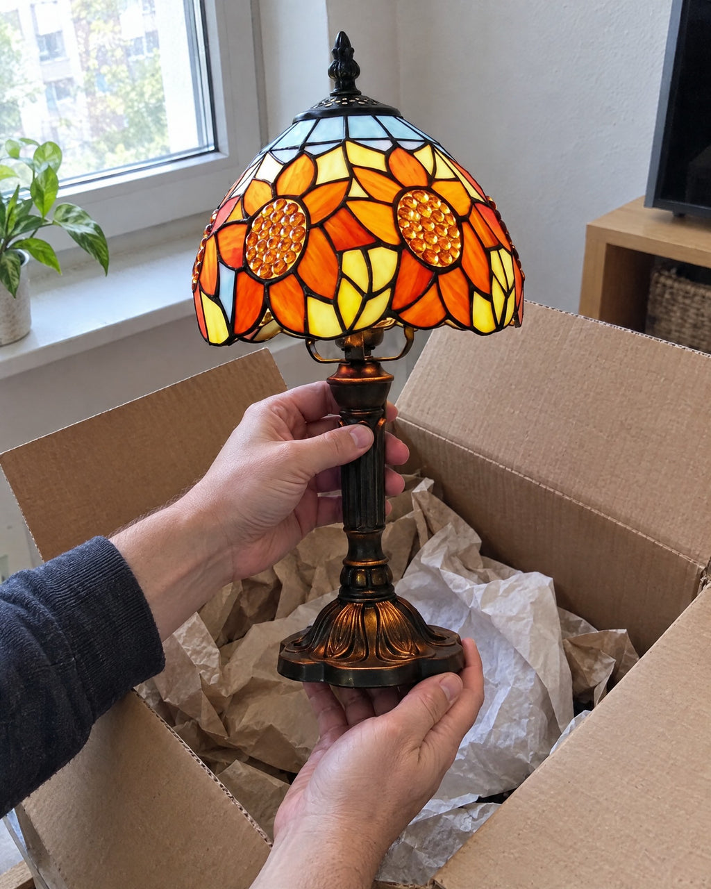 Lampe de table - Tournesols