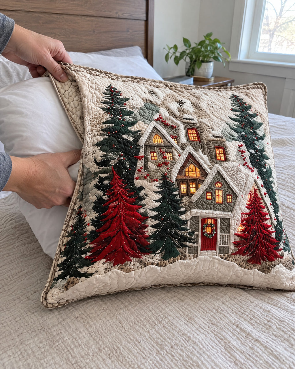 Housse de coussin - Rêve de nuits froides