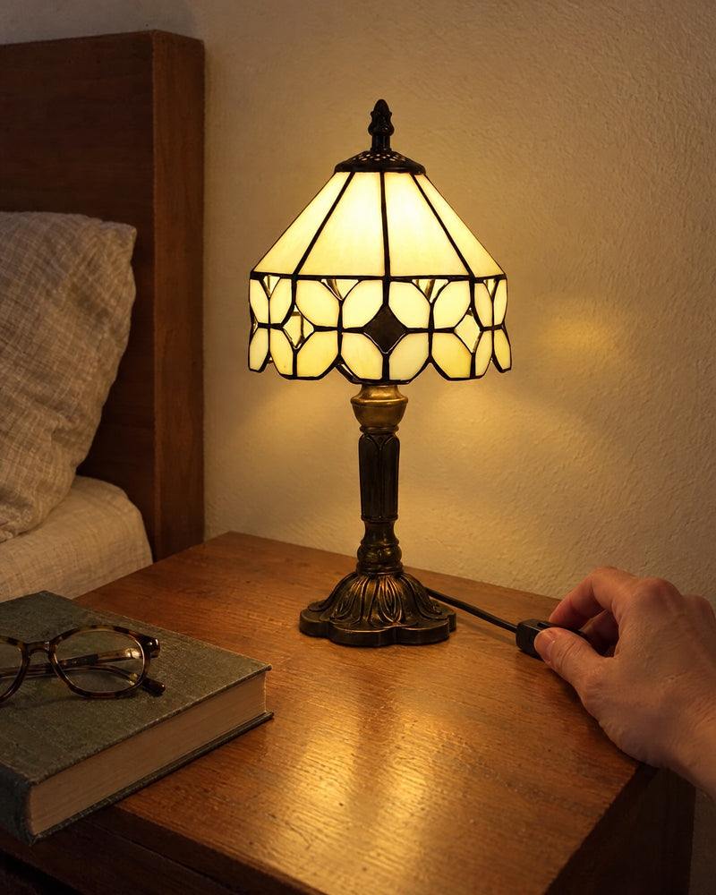 Lampe de table - Treillis doré
