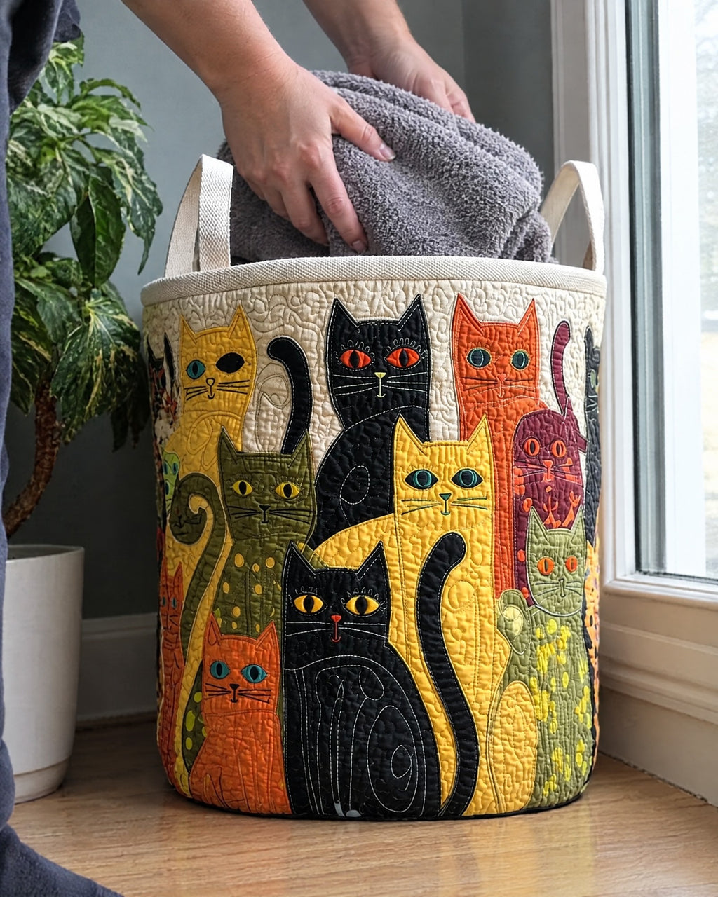 Panier à linge - Carnaval chaleureux de chats