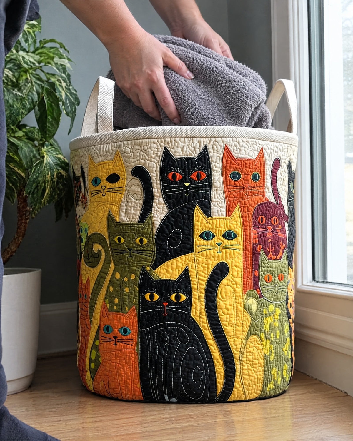 Panier à linge - Carnaval chaleureux de chats