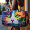 Sac de voyage - Chat arc-en-ciel