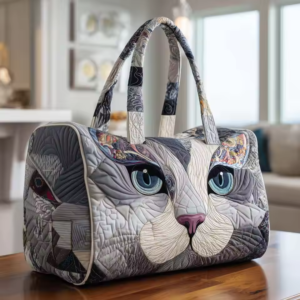 Sac de voyage - Petite chatte grise