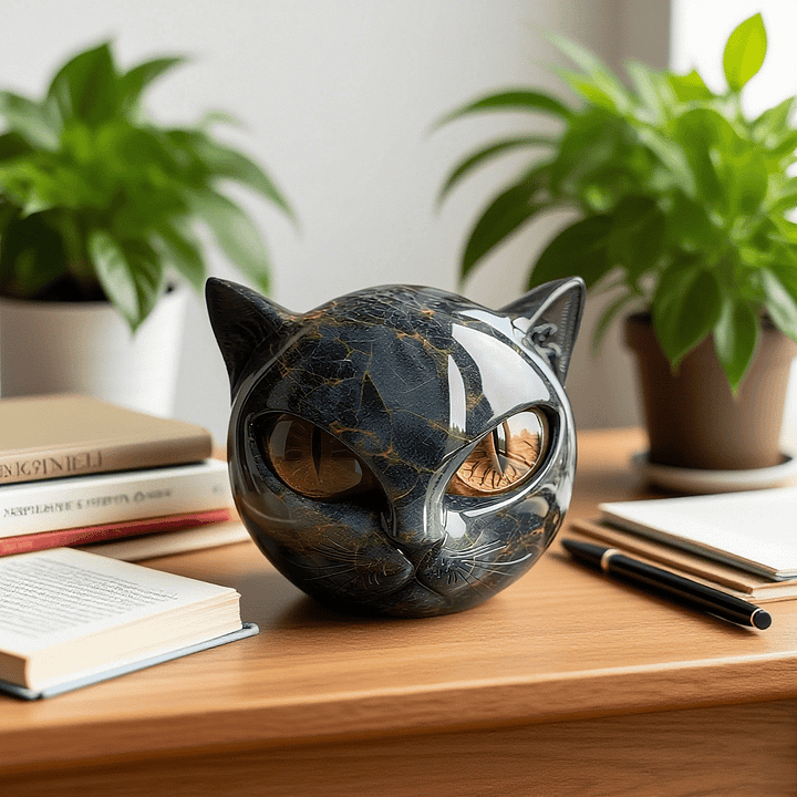 Sculpture chat noir – Nyx