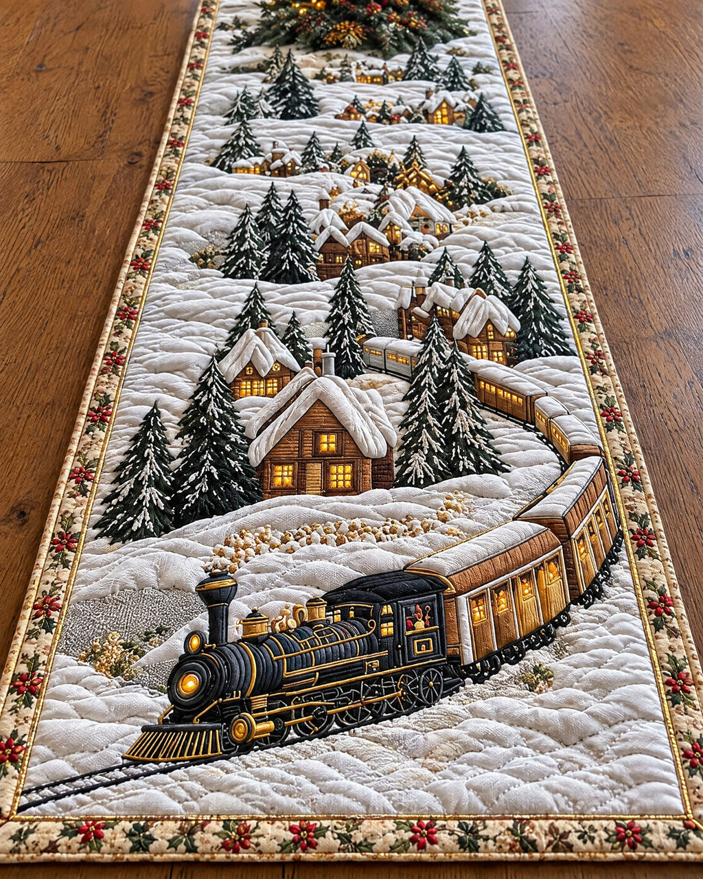 Chemin de table - Givre