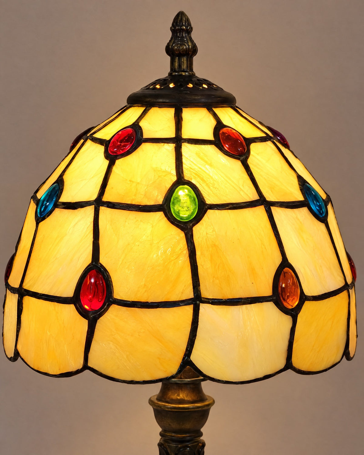 Lampe de table - Diamants dorés