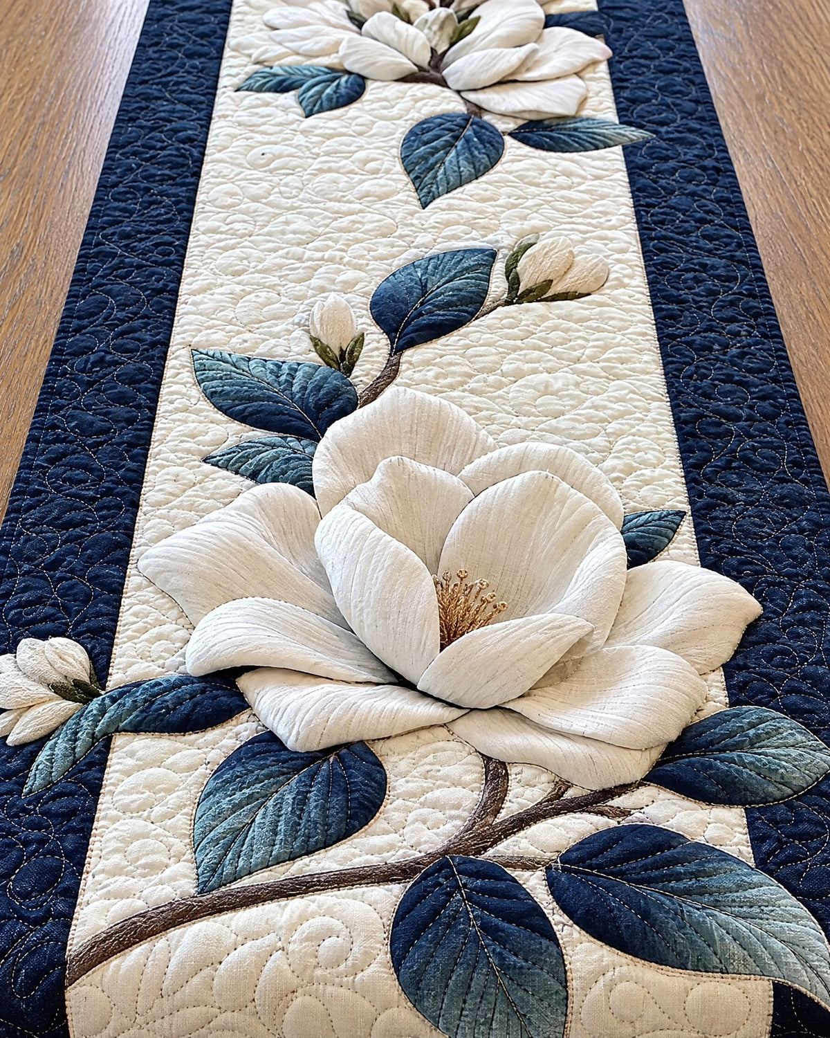 Chemin de table - Magnolia paisible