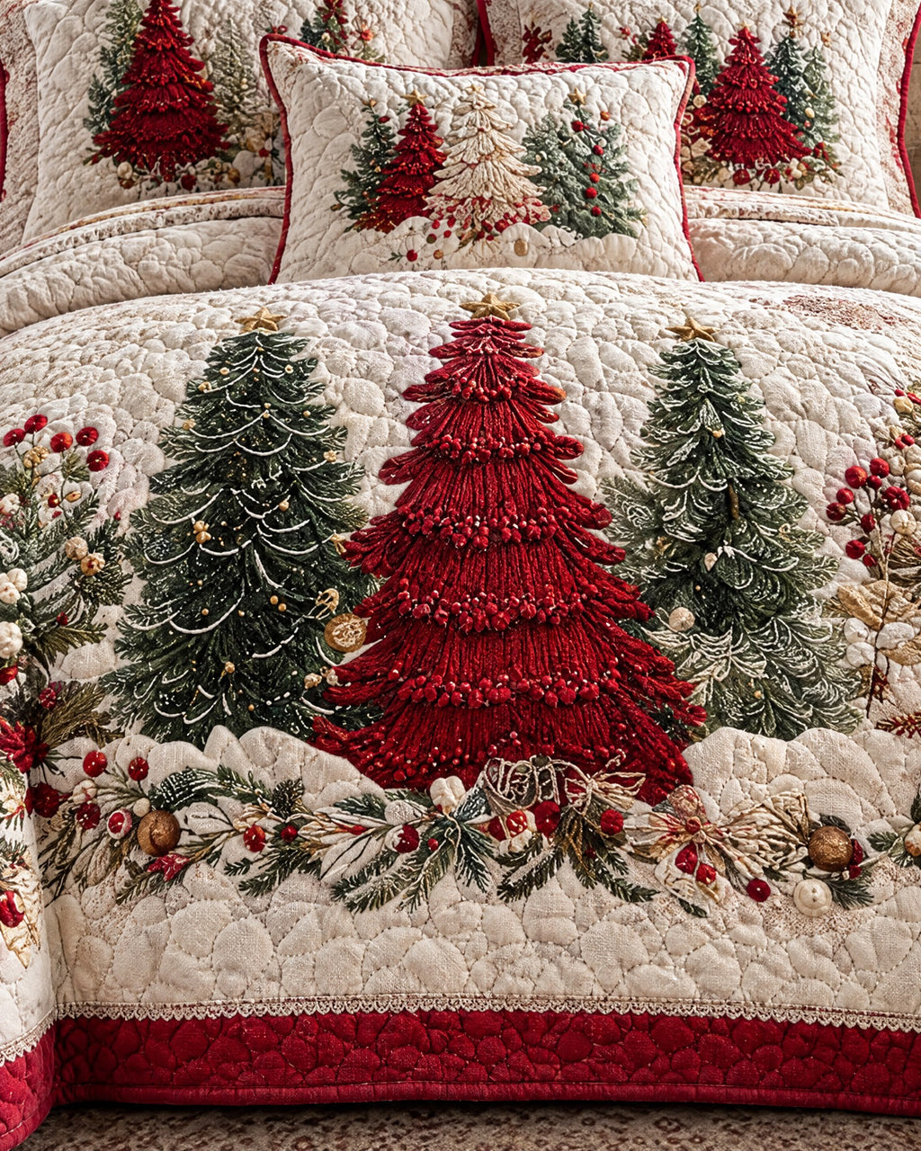 Parure de lit - Forêt de Noël