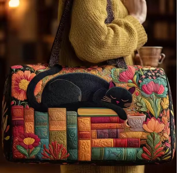 Sac de voyage - Chat lecteur