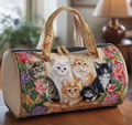 Sac de voyage - Chatons parmi les fleurs