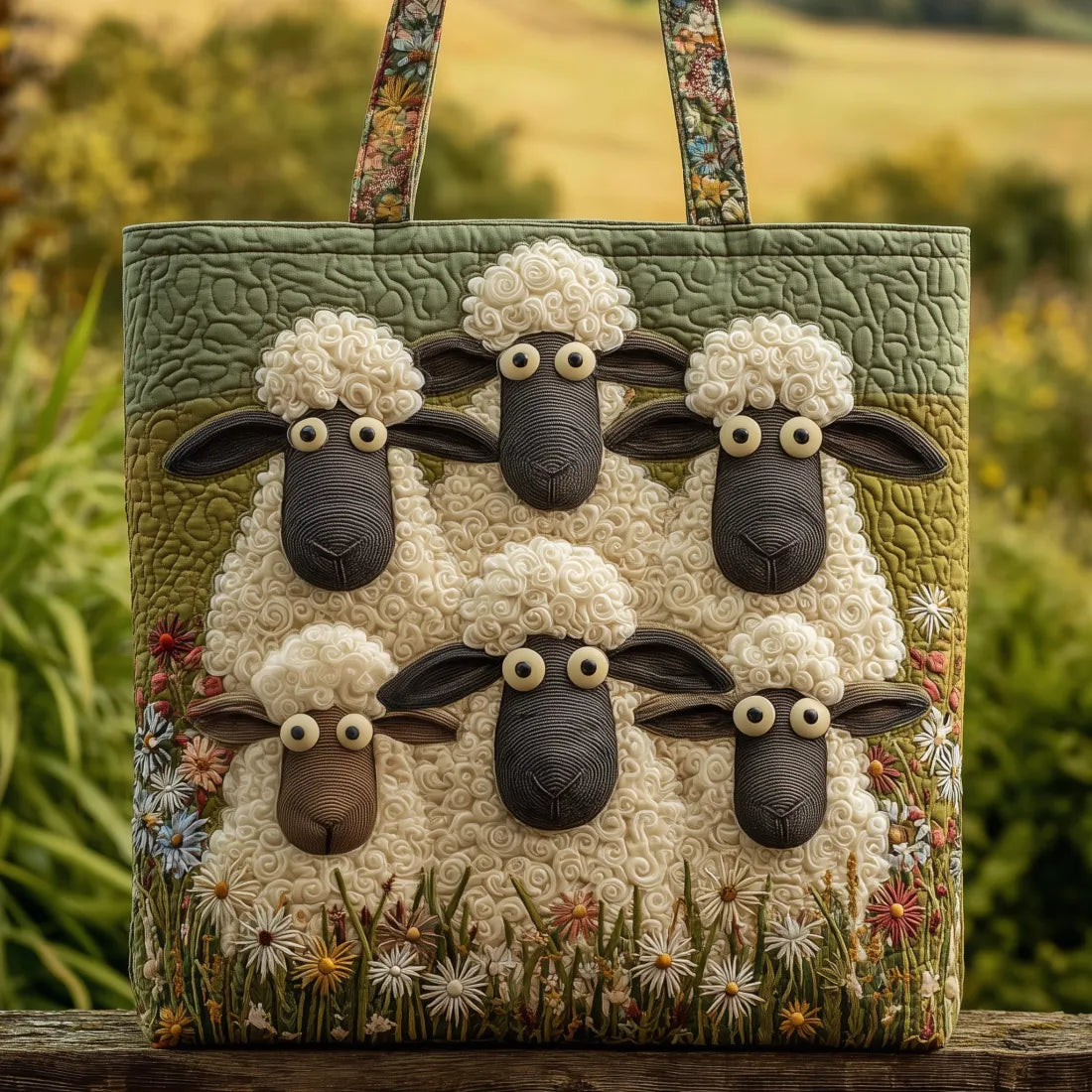 Sac artisanal - Troupeau de moutons