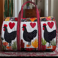 Sac de voyage - Poules aux cœurs