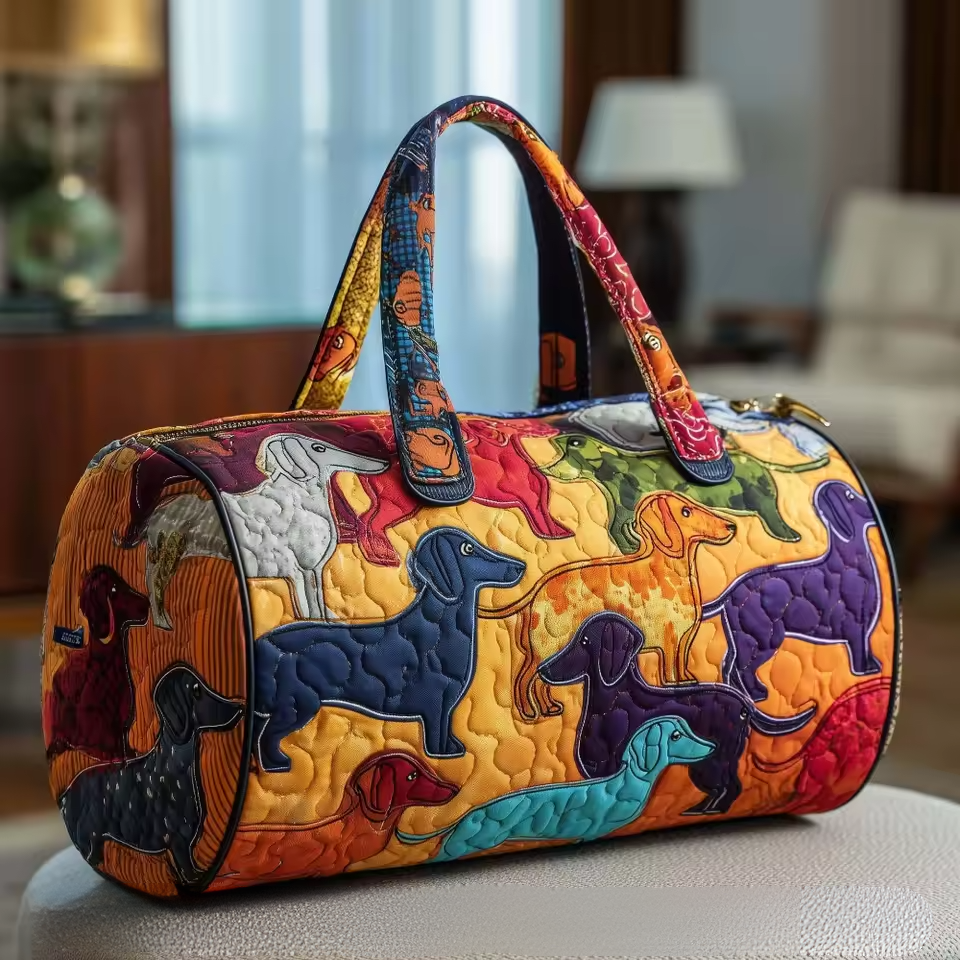 Sac de voyage - Petits chiens de couleurs