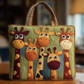 Sac artisanal - Famille de girafes