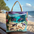 Sac artisanal - Tortues sur la plage
