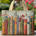 Sac artisanal - Livres parmi les fleurs
