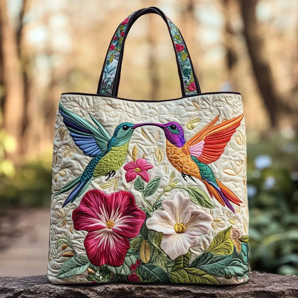 Sac artisanal - Colibri et fleurs