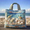 Sac artisanal - Tortues sur le rivage
