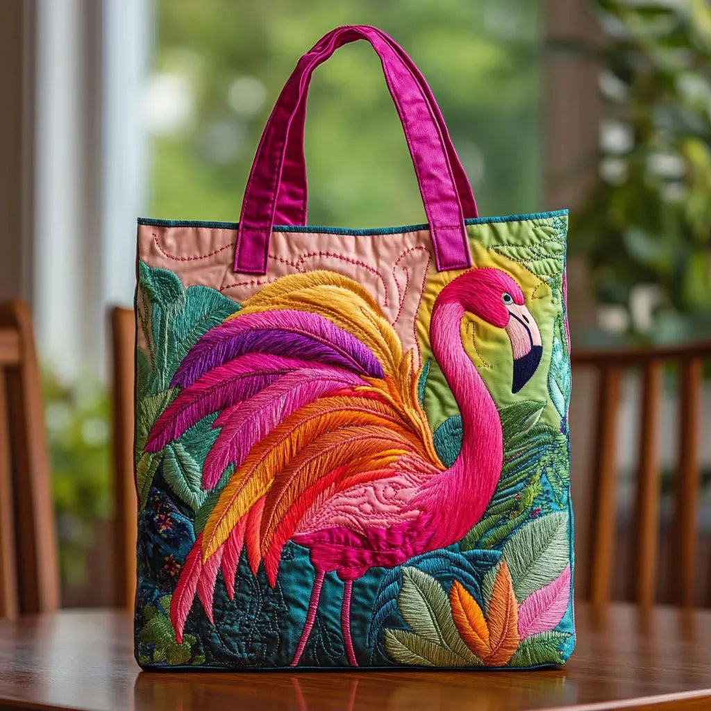 Sac artisanal - Flamant arc-en-ciel