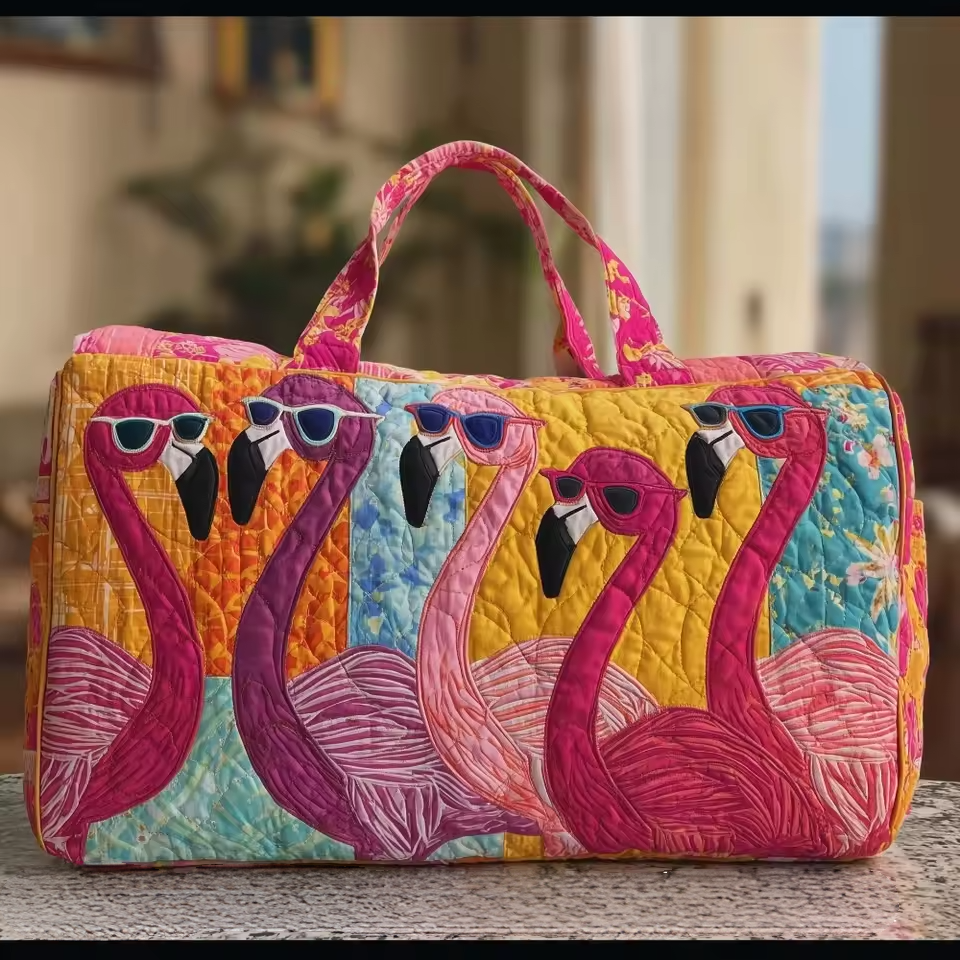 Sac de voyage - Flamants élégants