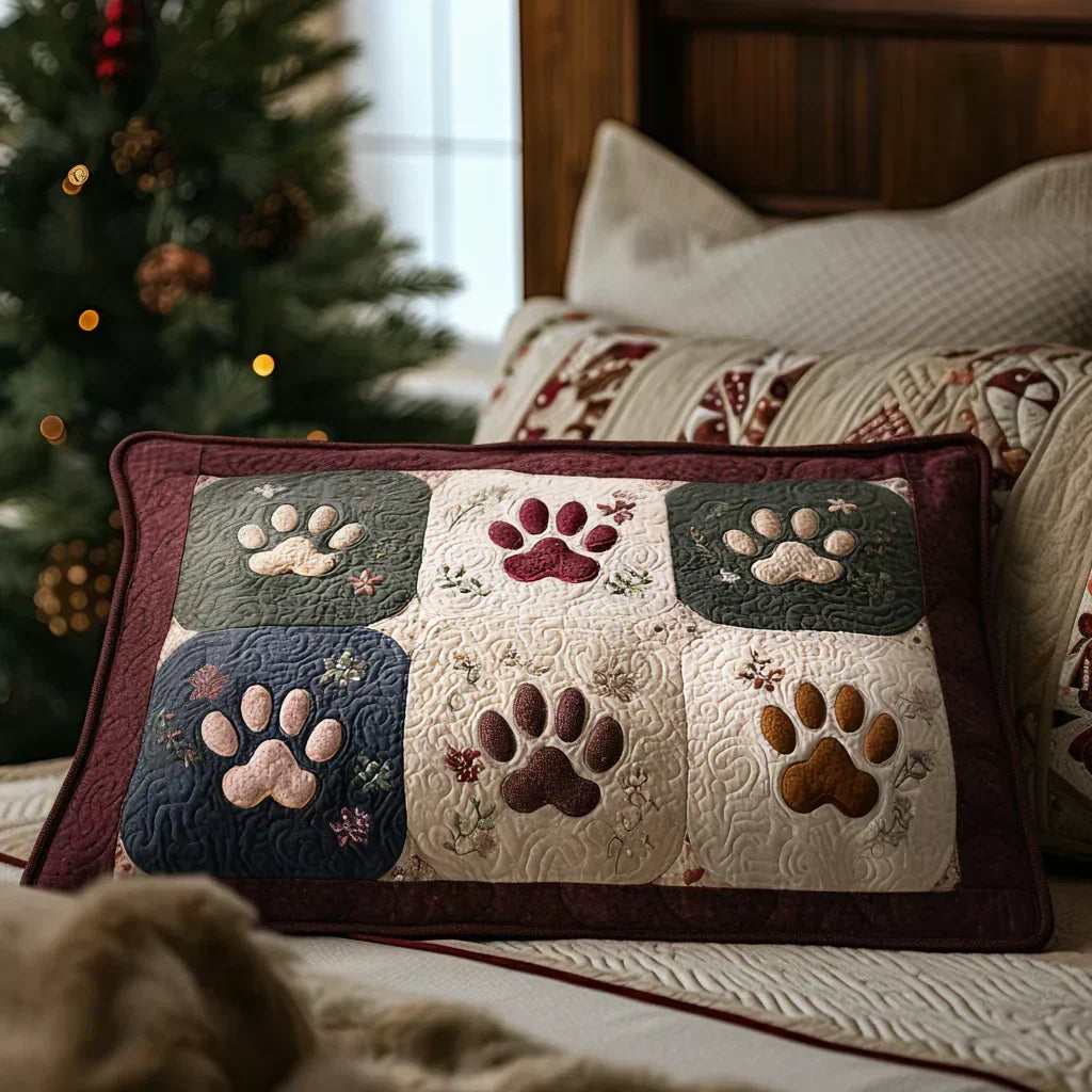 Housse de coussin - Pattes de chiens