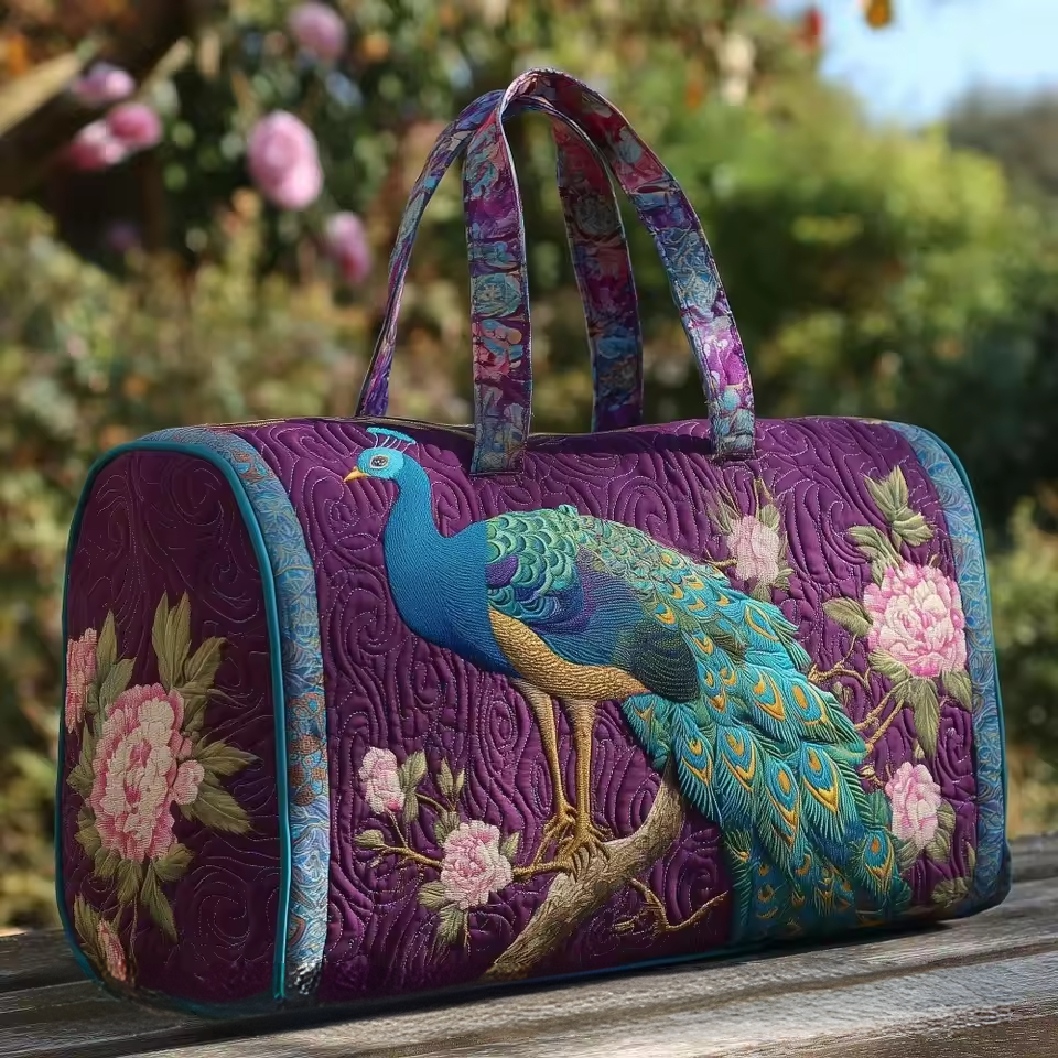 Sac de voyage - Paon du jardin