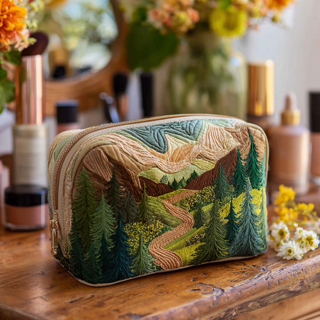 Trousse de maquillage - Canopée d’émeraude