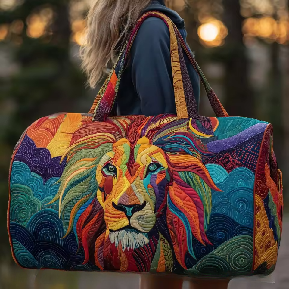 Sac de voyage - Lion multicolore