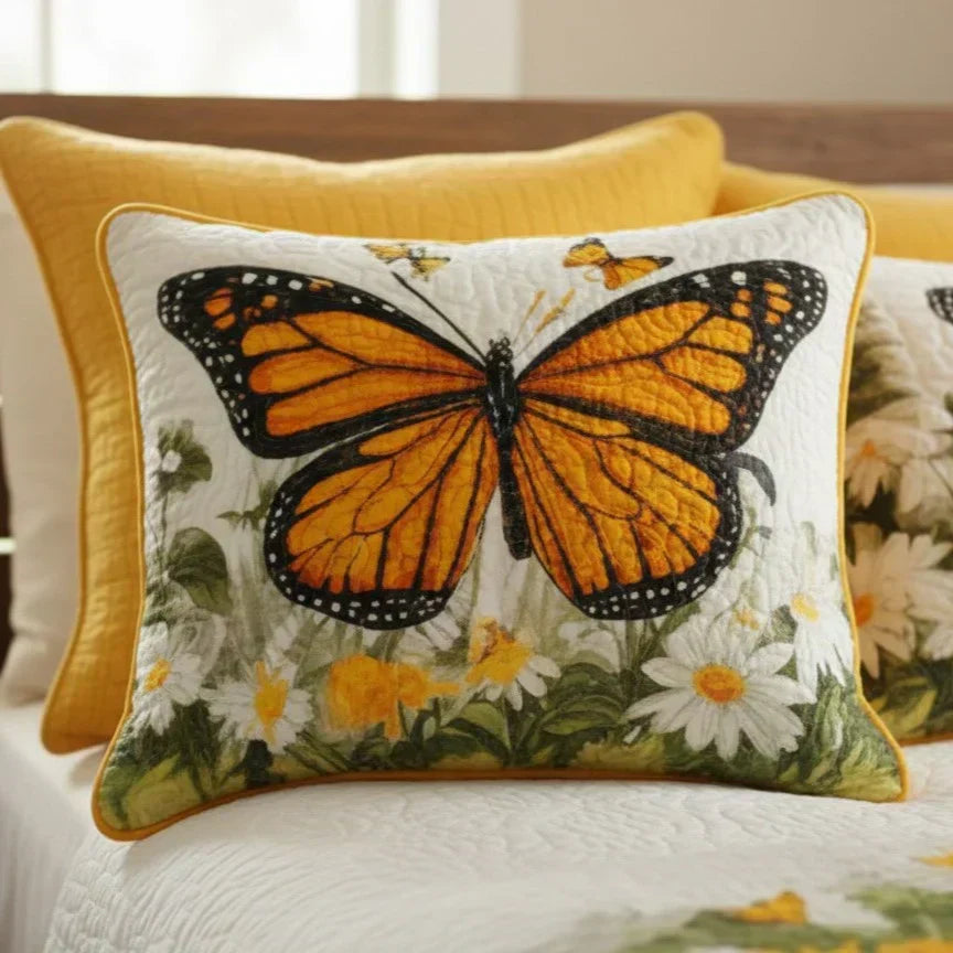 Housse de coussin - Prairie aux monarques