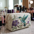 Trousse de maquillage - Floraison de colibri